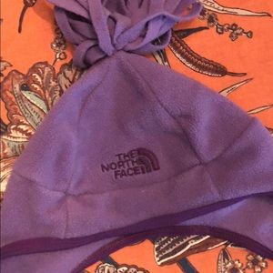 North face 2t purple winter hat